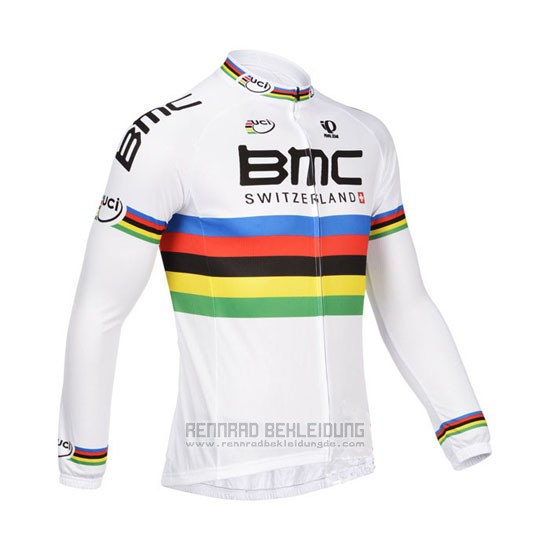 2013 Fahrradbekleidung UCI Weltmeister BMC Trikot Langarm und Tragerhose - zum Schließen ins Bild klicken