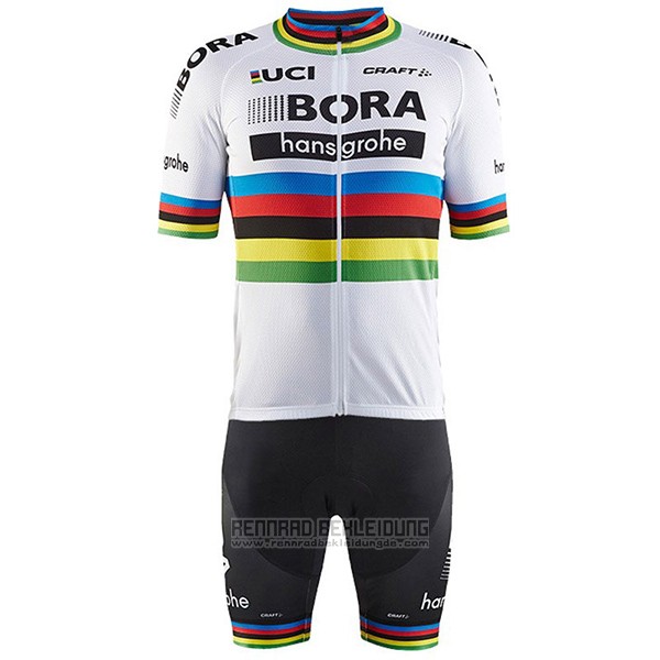 2017 Fahrradbekleidung UCI Weltmeister Bora Wei Trikot Kurzarm und Tragerhose - zum Schließen ins Bild klicken