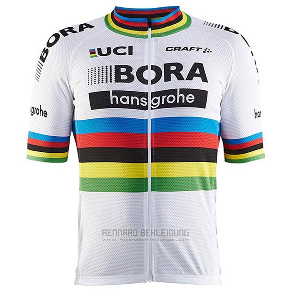 2017 Fahrradbekleidung UCI Weltmeister Bora Wei Trikot Kurzarm und Tragerhose