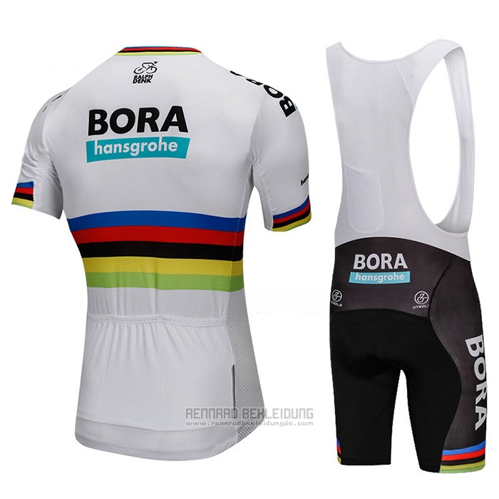 2018 Fahrradbekleidung UCI Weltmeister Bora Wei Trikot Kurzarm und Tragerhose