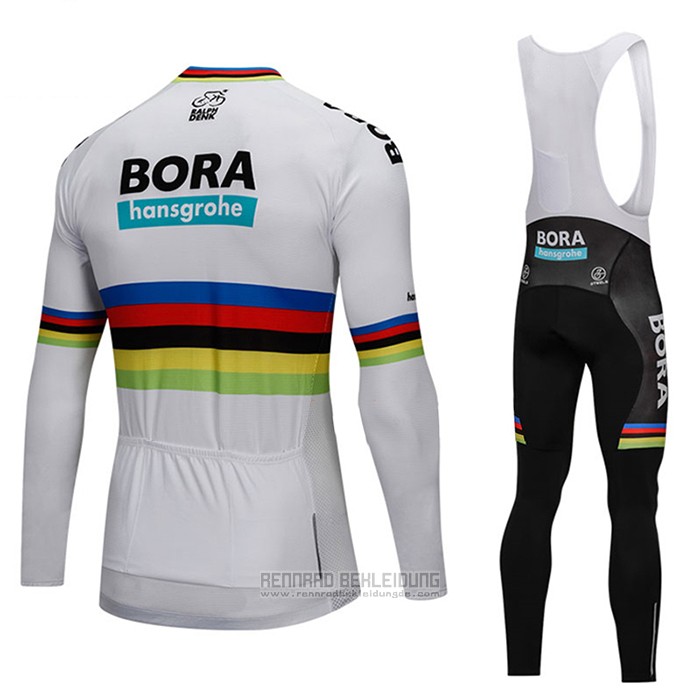 2018 Fahrradbekleidung UCI Weltmeister Bora Wei Trikot Langarm und Tragerhose - zum Schließen ins Bild klicken