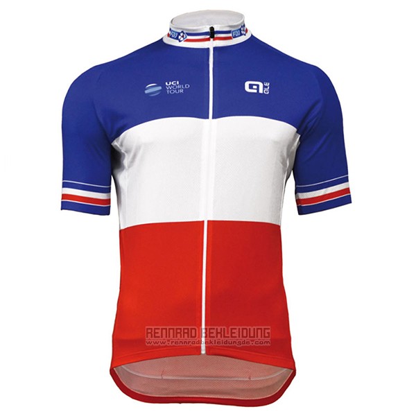 2017 Fahrradbekleidung UCI ALE Wei und Rot Trikot Kurzarm und Tragerhose - zum Schließen ins Bild klicken