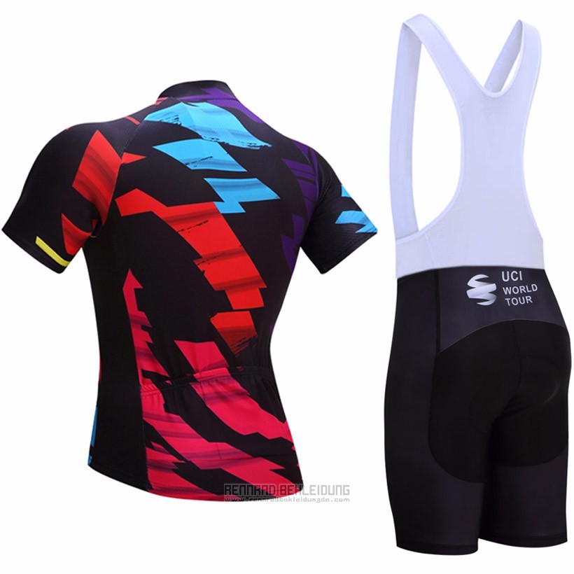 2017 Fahrradbekleidung UCI World Champion Lider Shwarz Trikot Kurzarm und Tragerhose