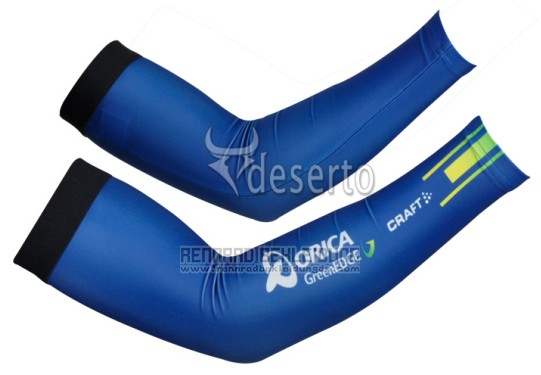 2014 GreenEDGE Armlinge Radfahren Blau