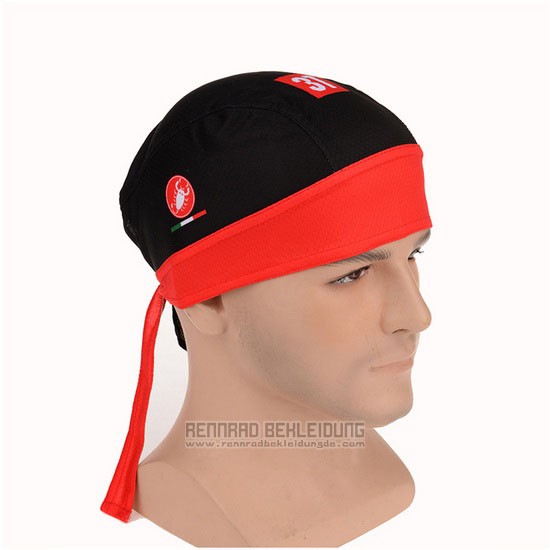 2015 Castelli Bandana Radfahren Radfahren Shwarz und Rot