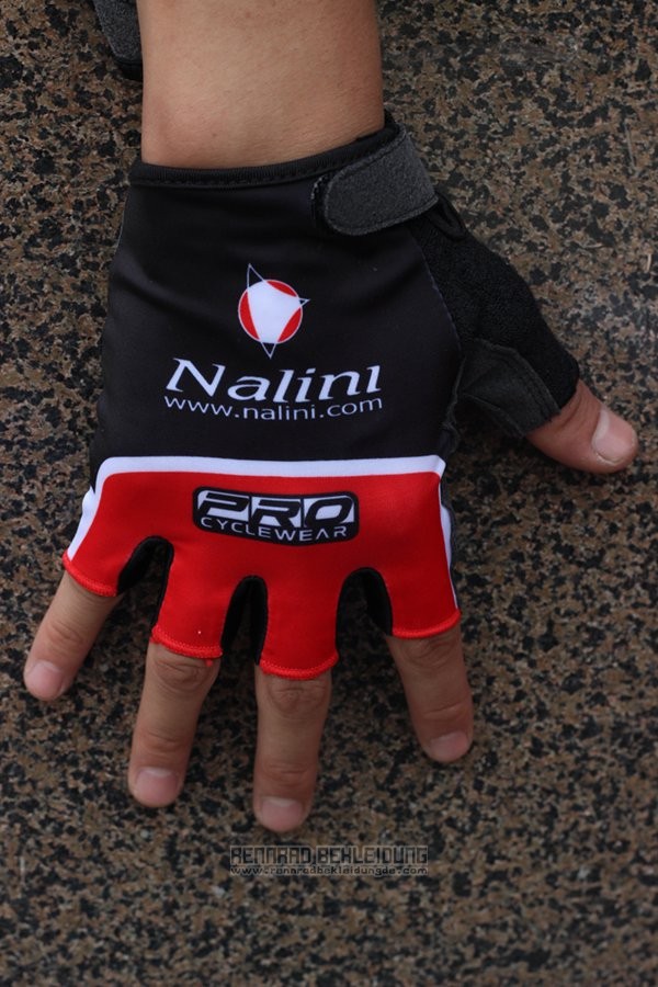 2013 Nalini Handschuhe Radfahren Shwarz und Rot