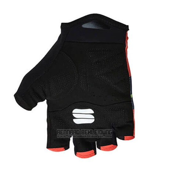 2018 Bahrain Merida Handschuhe Radfahren Rot